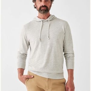 Faherty slub cotton hoodie organic cotton